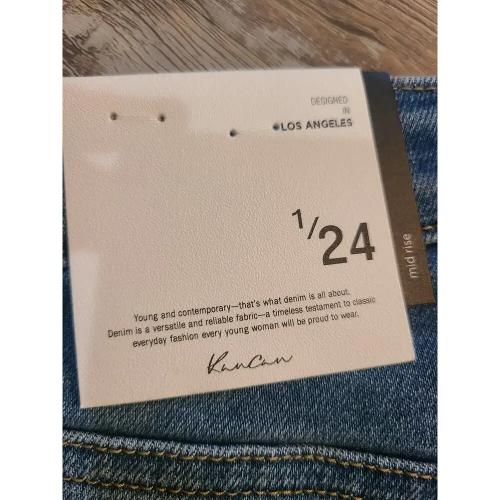 Kancan 1/24 junior's cut off denim long shorts new with tags